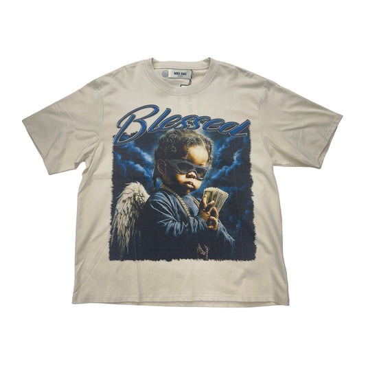 mnd gmz dna blessed baby money tee tan