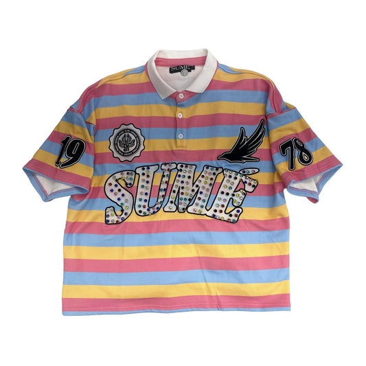 SUME 1978 Rugby Polo - Pastel Stripe