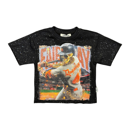BKYS Rhinestone Slugger Tee - Black