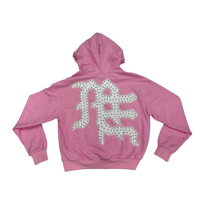 mixed emotion emotion never dies pink hoodie