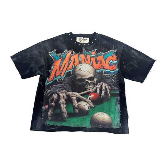 BKYS "Maniac" Rhinestone Tee - Black
