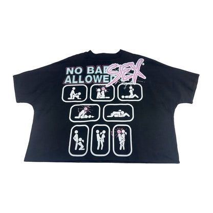 Syndicate "No Bad Sex Allowed" Tee — Black/Pink