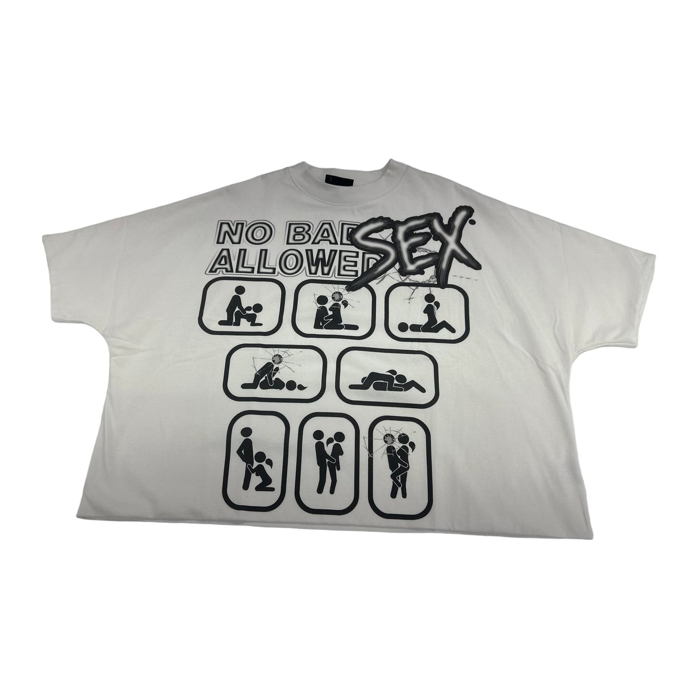 syndicate no bad sex allowed tee white black