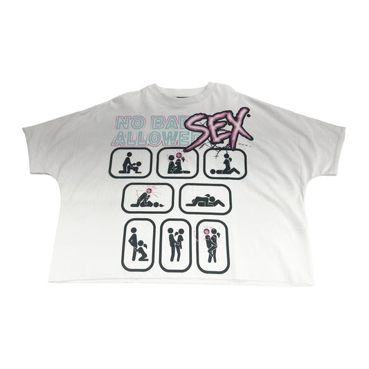 Syndicate "No Bad Sex Allowed" Tee — White/Pink