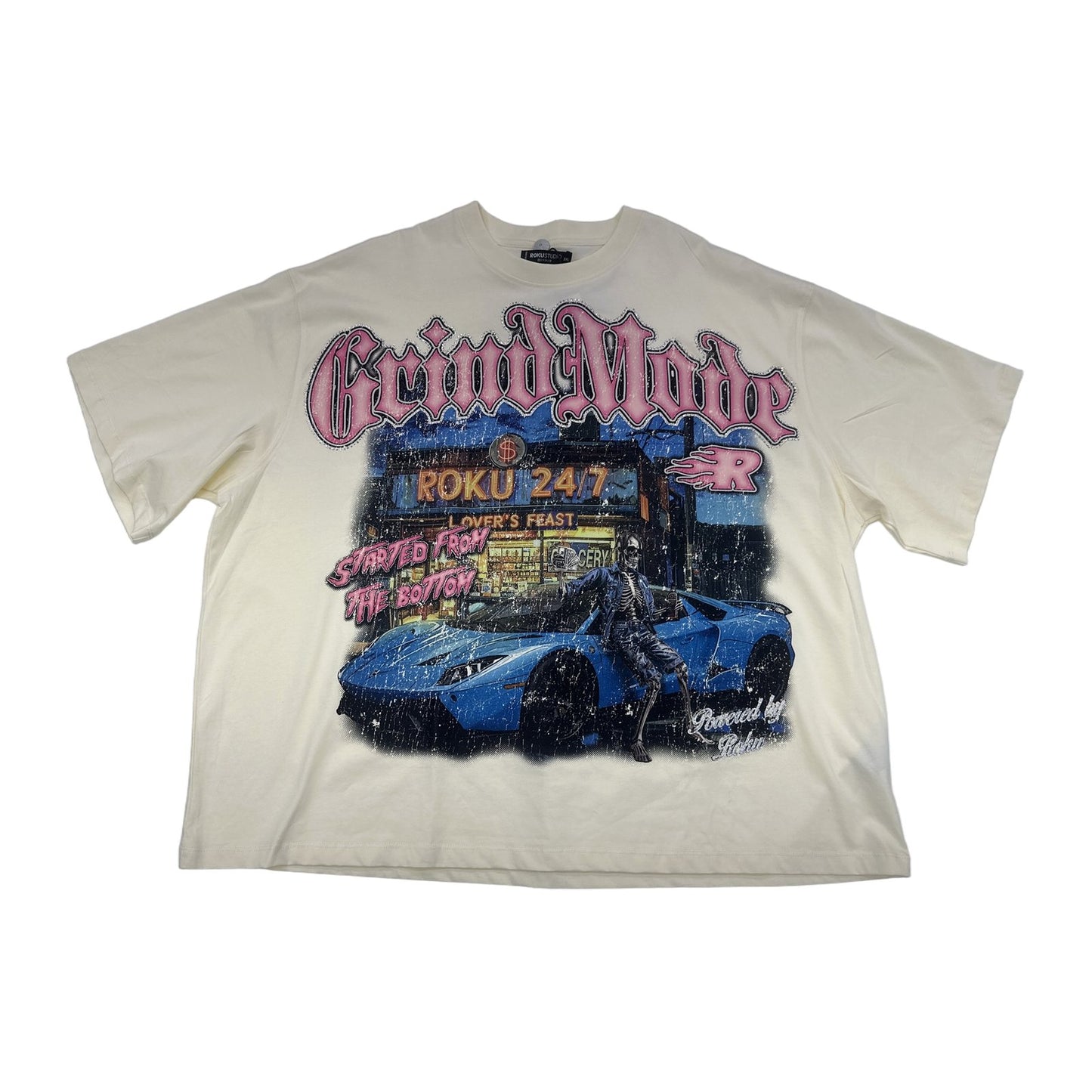 roku studio grind mode tee tan