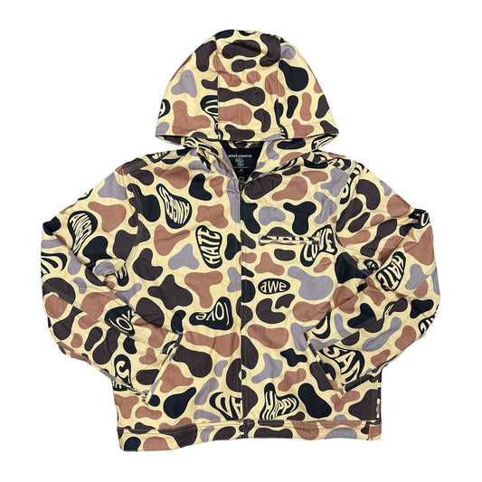 Mixed Emotion "Emotion Camo" Hooded Zip Jacket — Brown