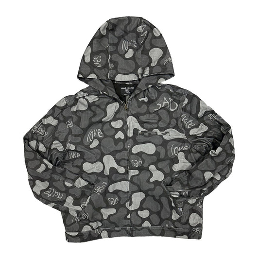 Mixed Emotion "Emotion Camo" Hooded Zip Jacket — Black