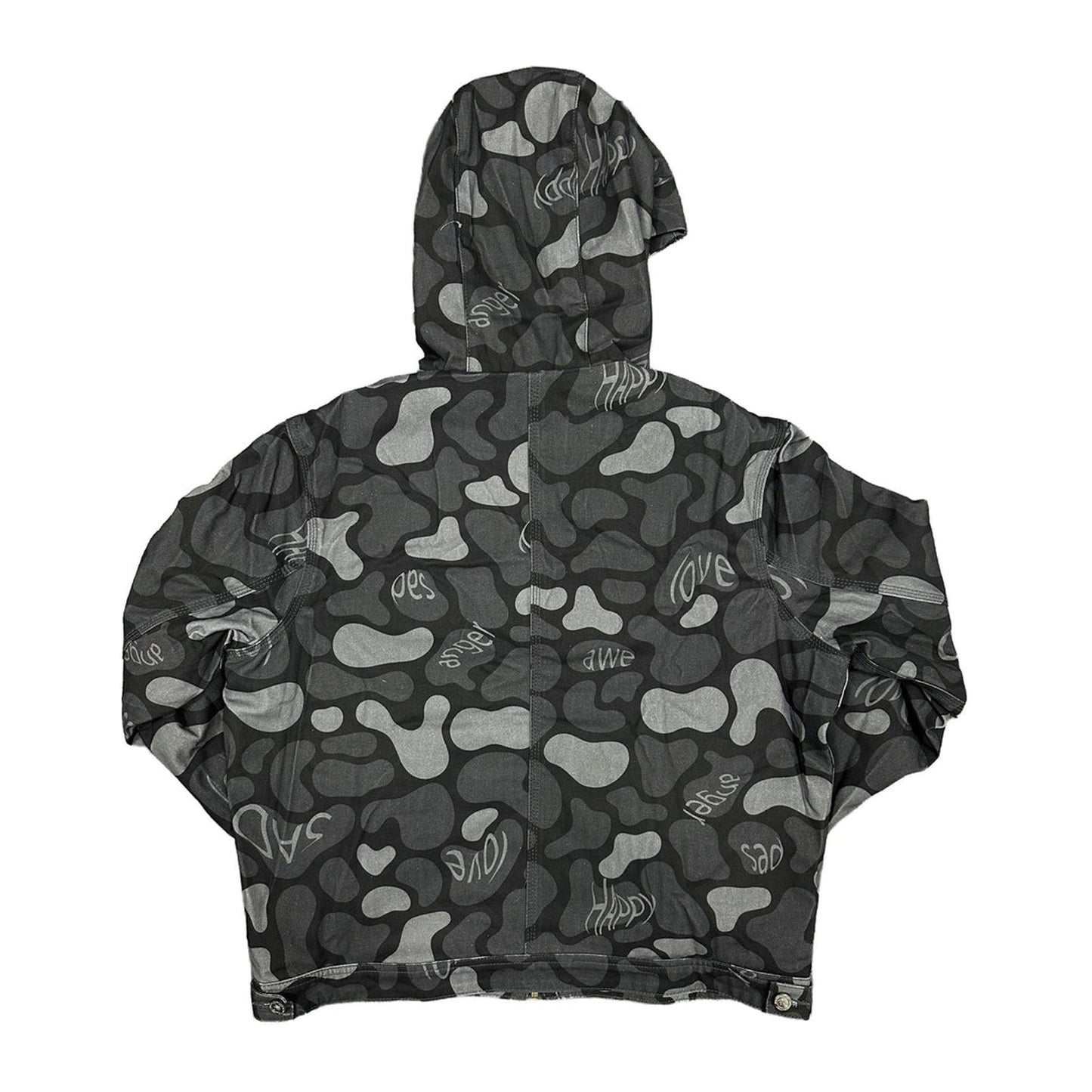 Mixed Emotion "Emotion Camo" Hooded Zip Jacket — Black