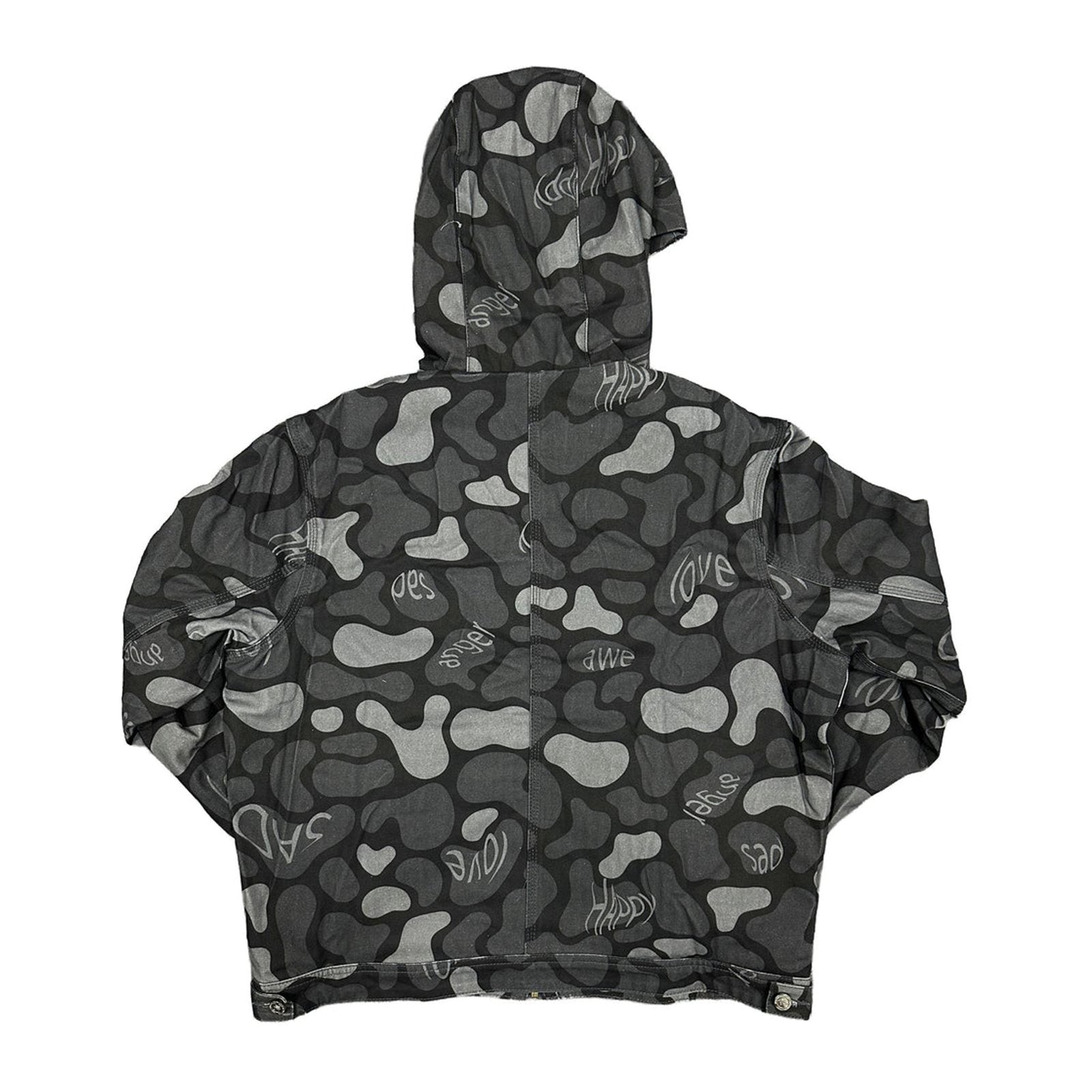 Mixed Emotion "Emotion Camo" Hooded Zip Jacket — Black