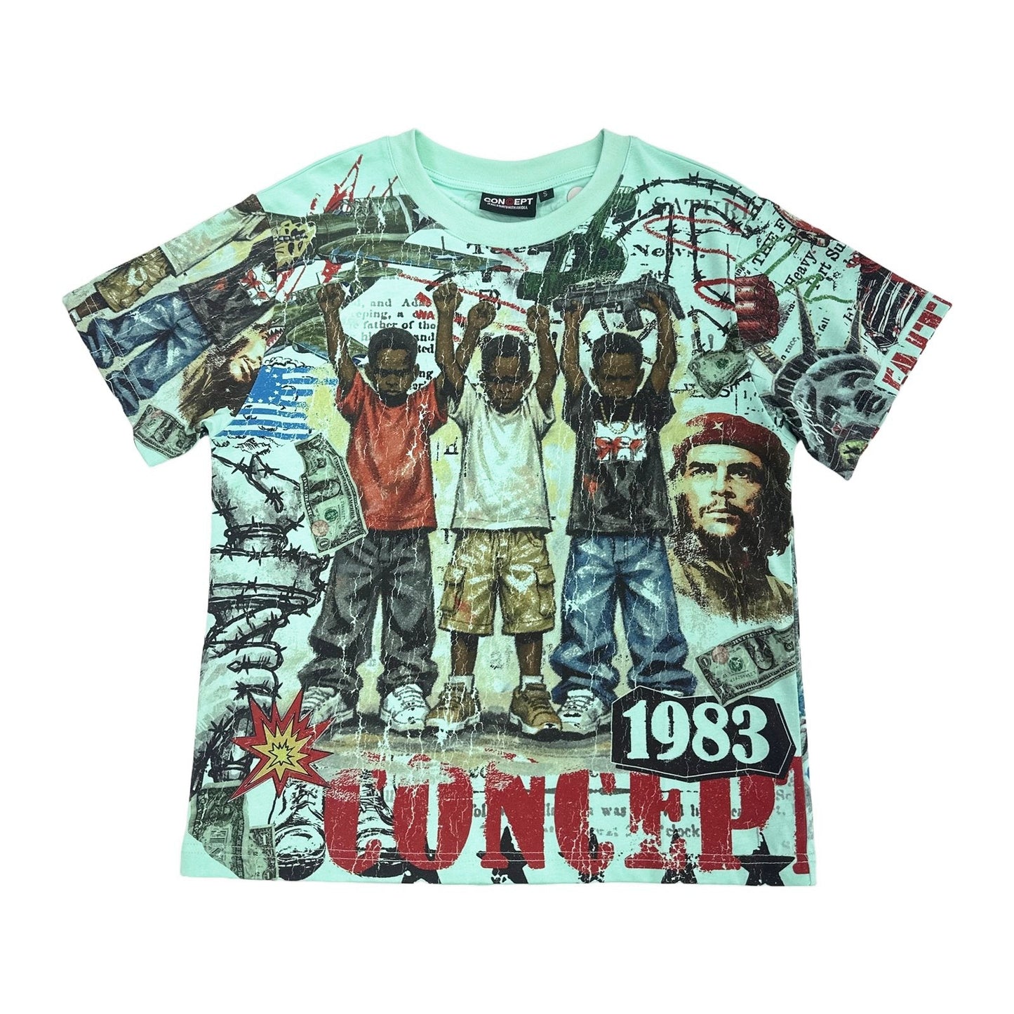 Concept LA "Faith Over Fear" Tee - Aqua
