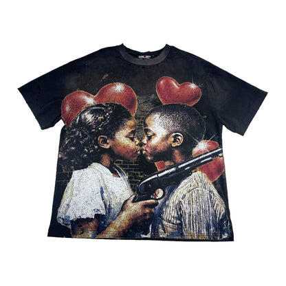 Concept LA "Pain" Washed Tee — Black