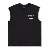 See You in Paradise 7008A Cut-Off Tee — Black