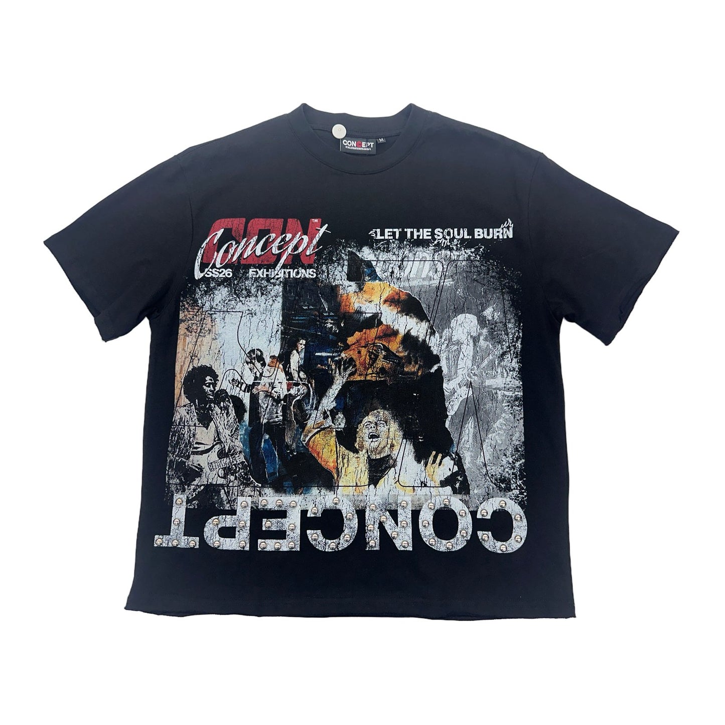 concept la soul boxy tee black