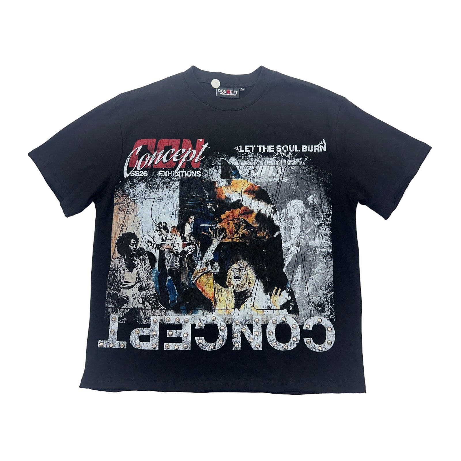concept la soul boxy tee black