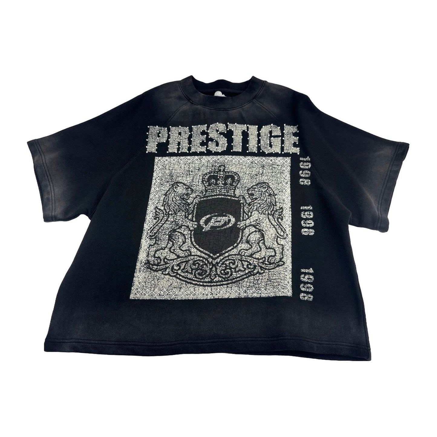 Prestige "1998" Crest Sweatshirt — Black Wash