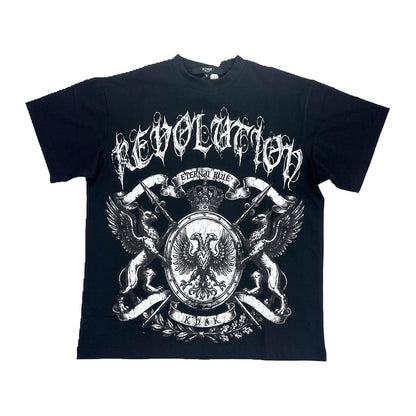 KDNK "Revolution" Crest Tee — Black
