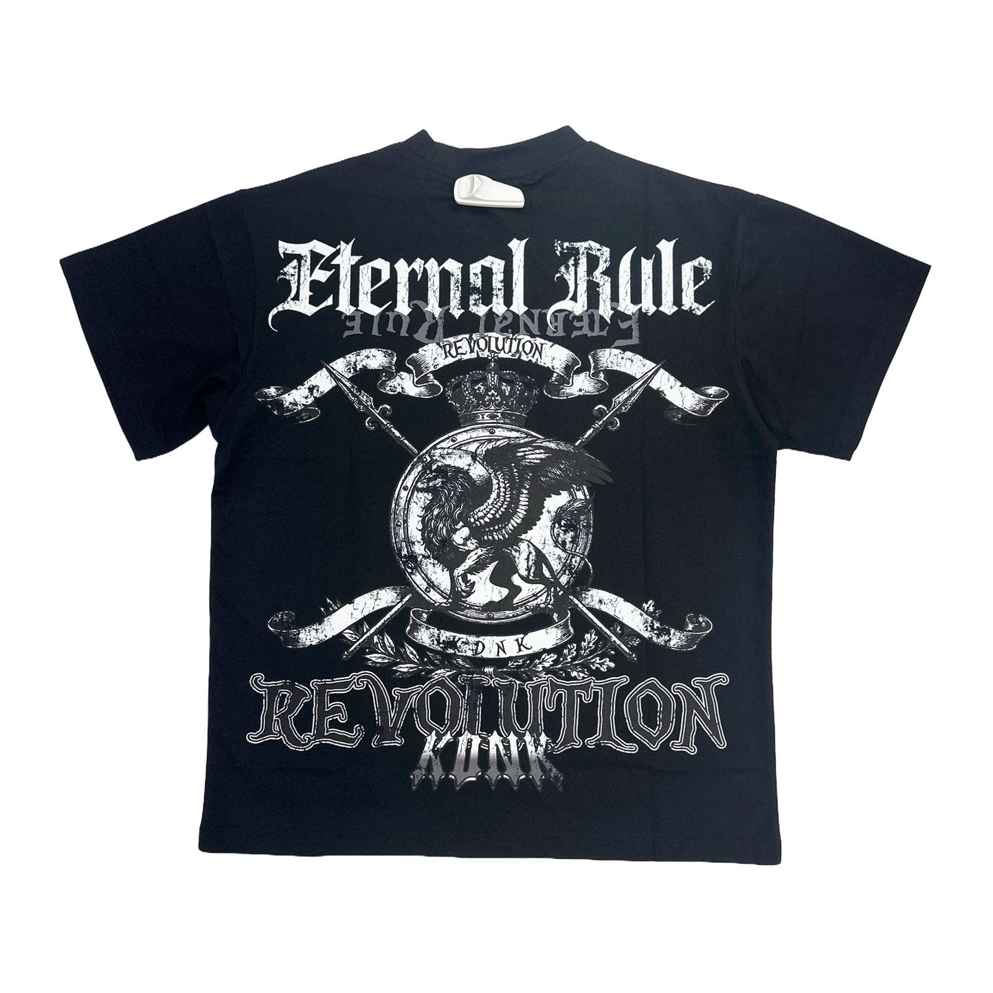 KDNK "Revolution" Crest Tee — Black