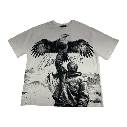 concept sacred rhinestone tee white