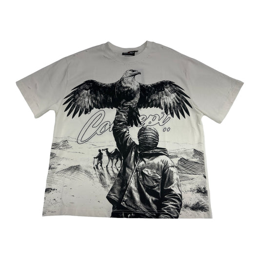 concept sacred rhinestone tee white