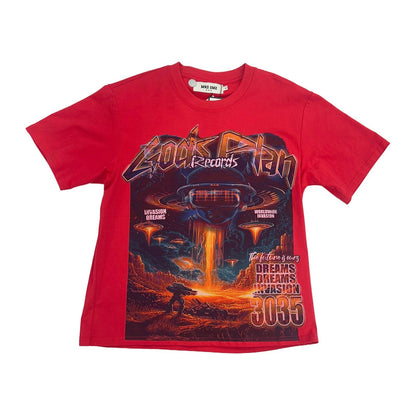 MND GMZ DNA "Gods Plan Records" Invasion Tee — Red