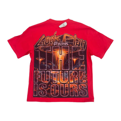 MND GMZ DNA "Gods Plan Records" Invasion Tee — Red