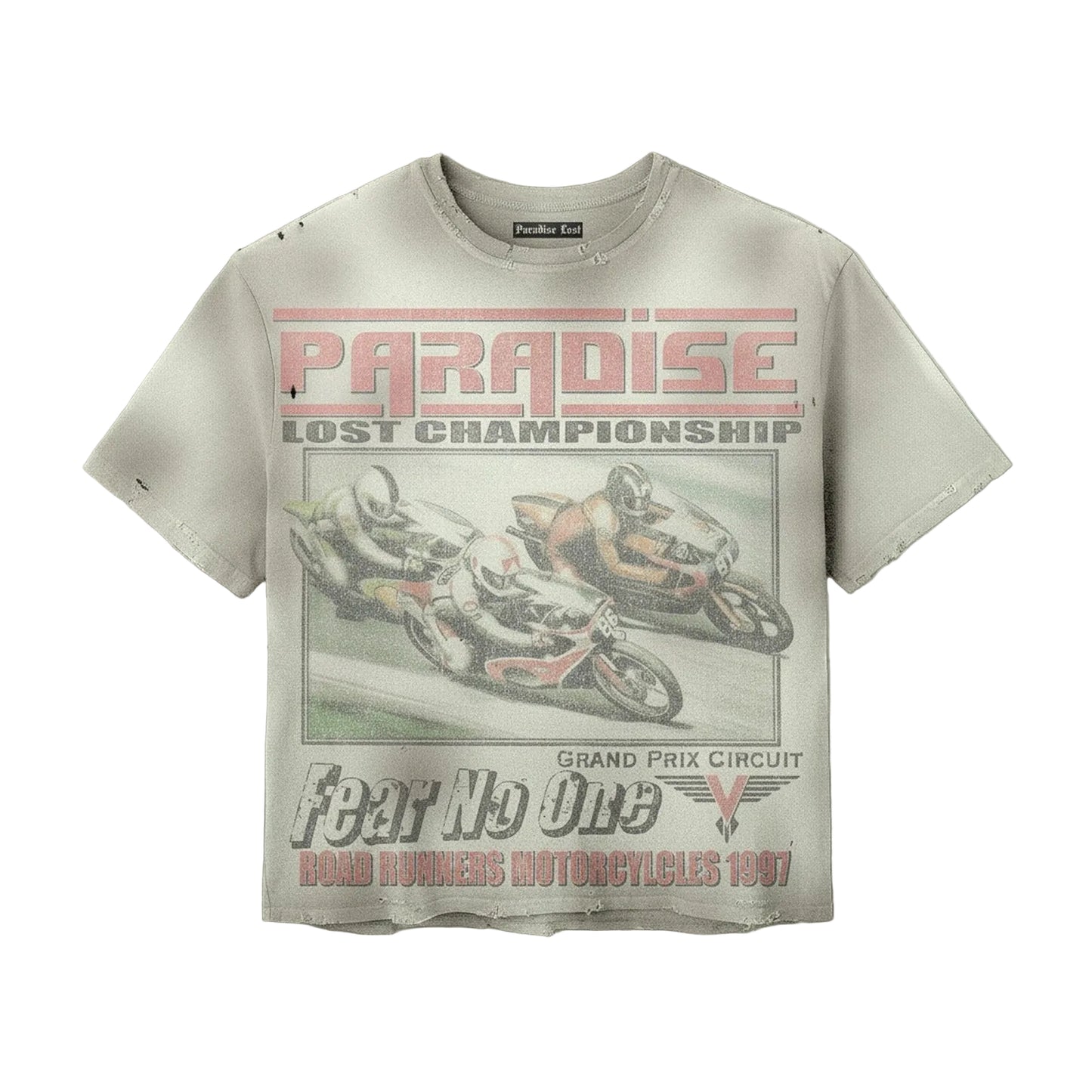 Paradise Lost "Fear No One" Grand Prix Tee — Tan