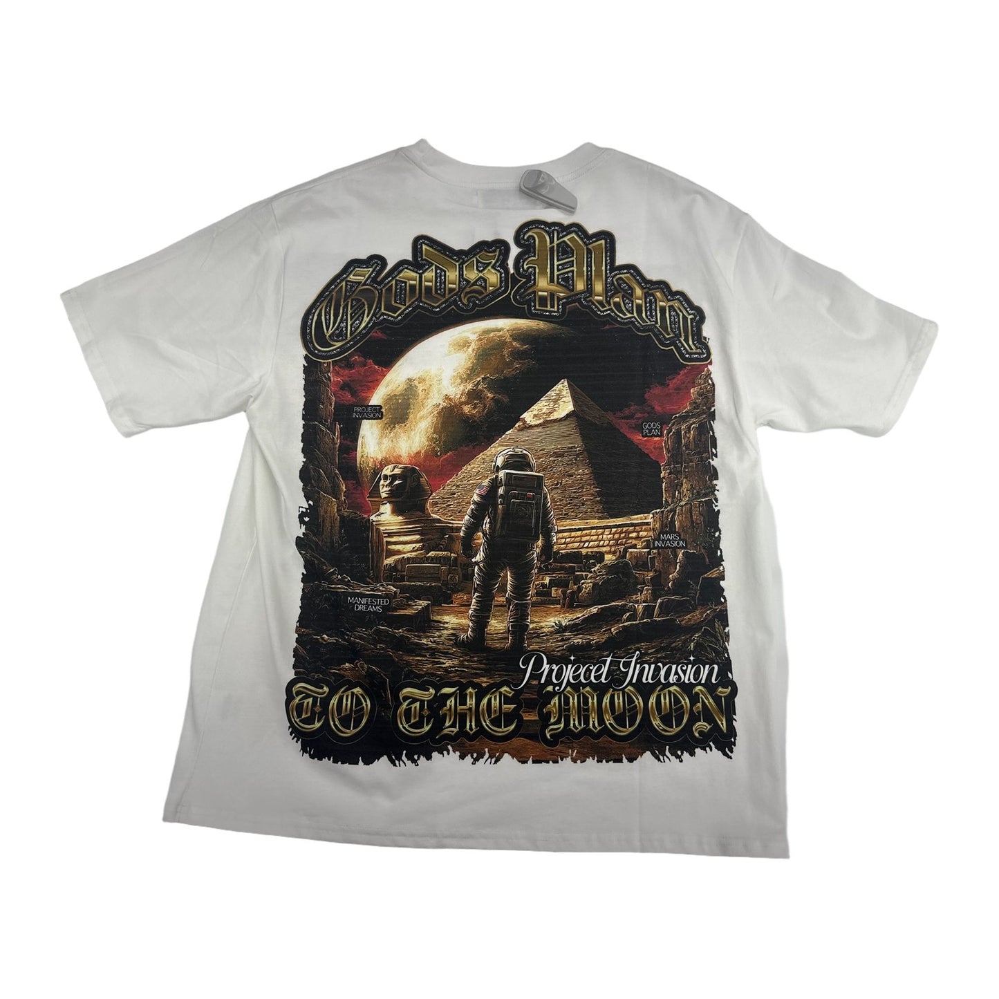 mnd gmz dna gods plan astronaut tee white