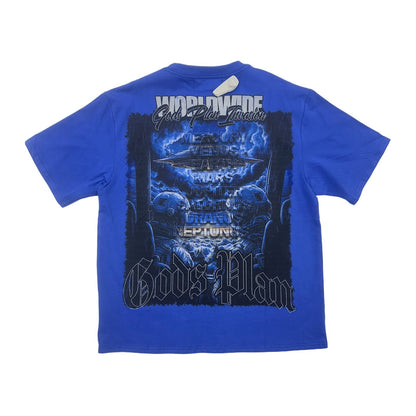 mnd gmz dna gods plan astronaut tee royal blue