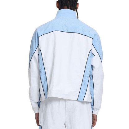 Syndicate nylon track jacket and short set, baby blue