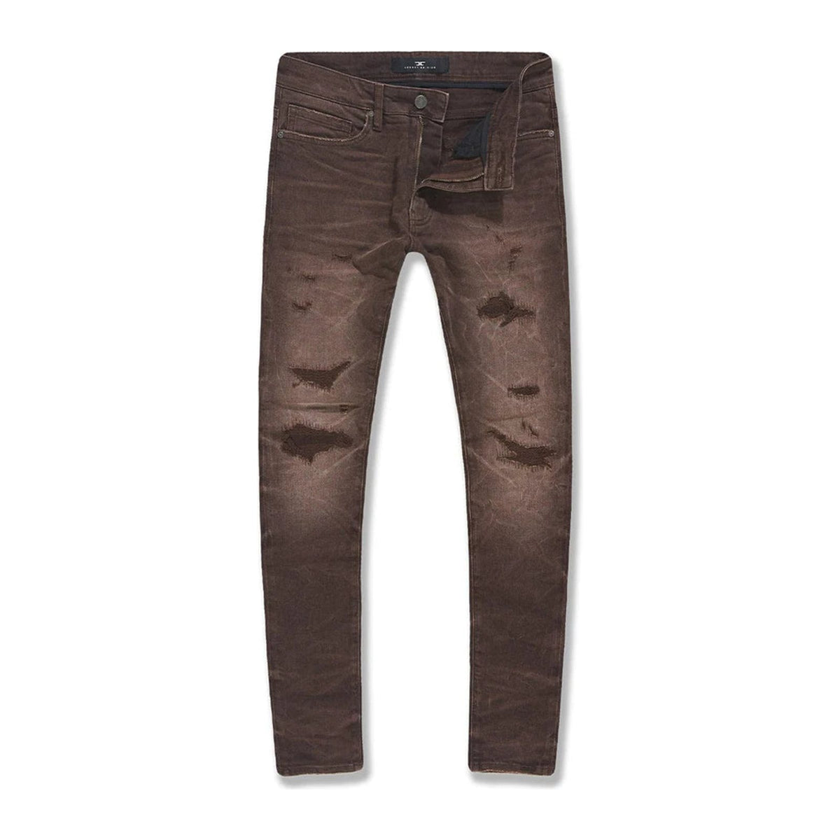 Jordan Craig Ross "Meadowland" Skinny Jean — Brown Coated — Jordan Craig