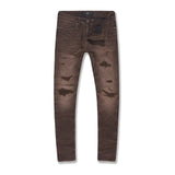 Jordan Craig Ross "Meadowland" Skinny Jean — Brown Coated — Jordan Craig