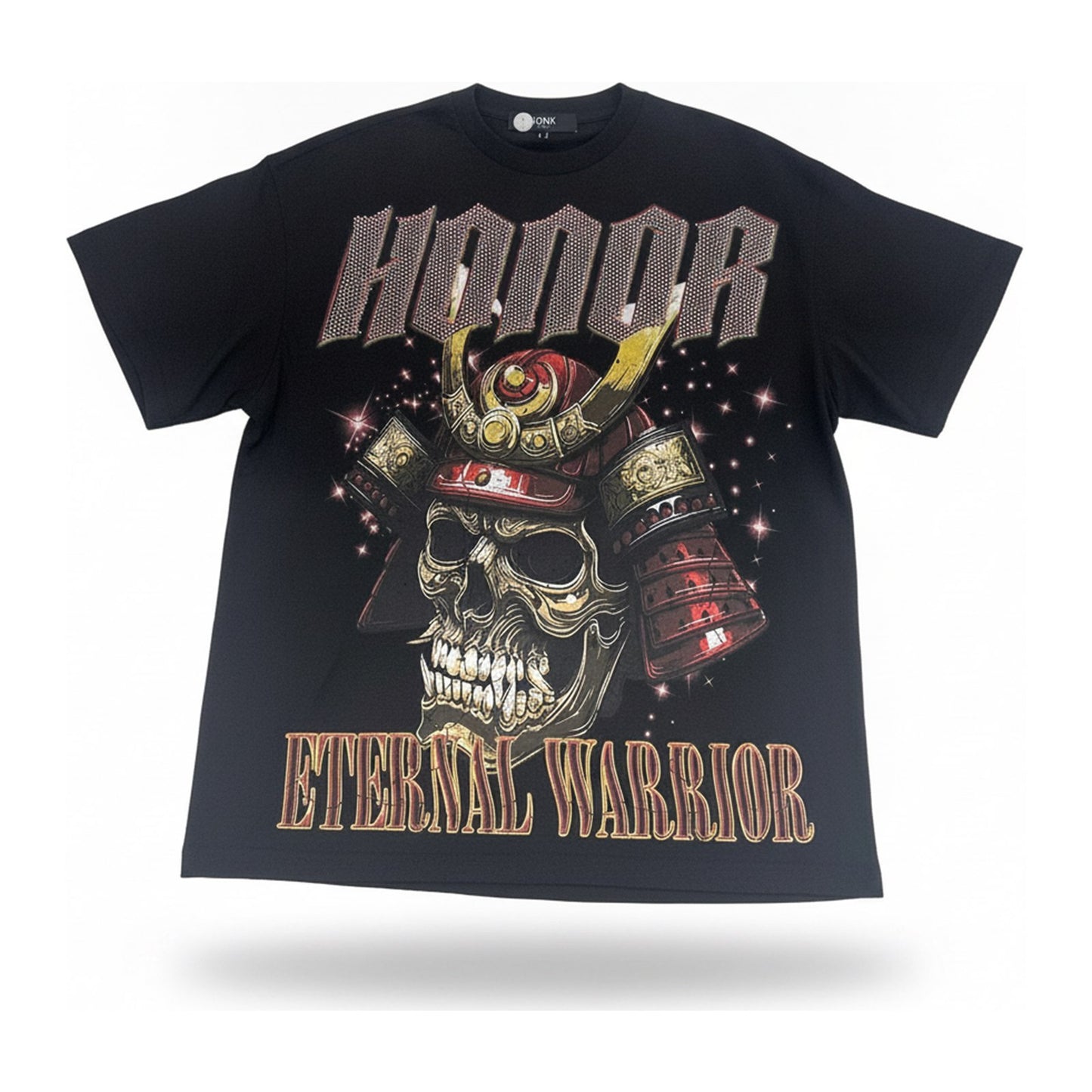 KDNK "Eternal Warrior" Samurai Tee — Black - ghost mannequin