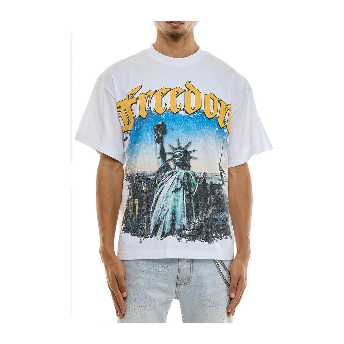 KDNK "Freedom" Tee — White — KDNK — view 2