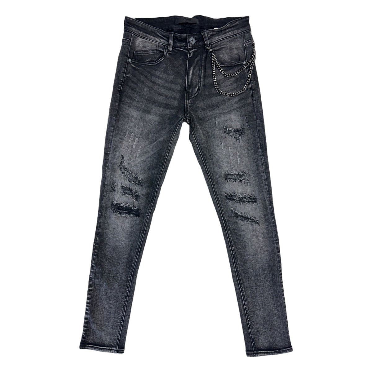 kdnk knd4946 m grey skinny