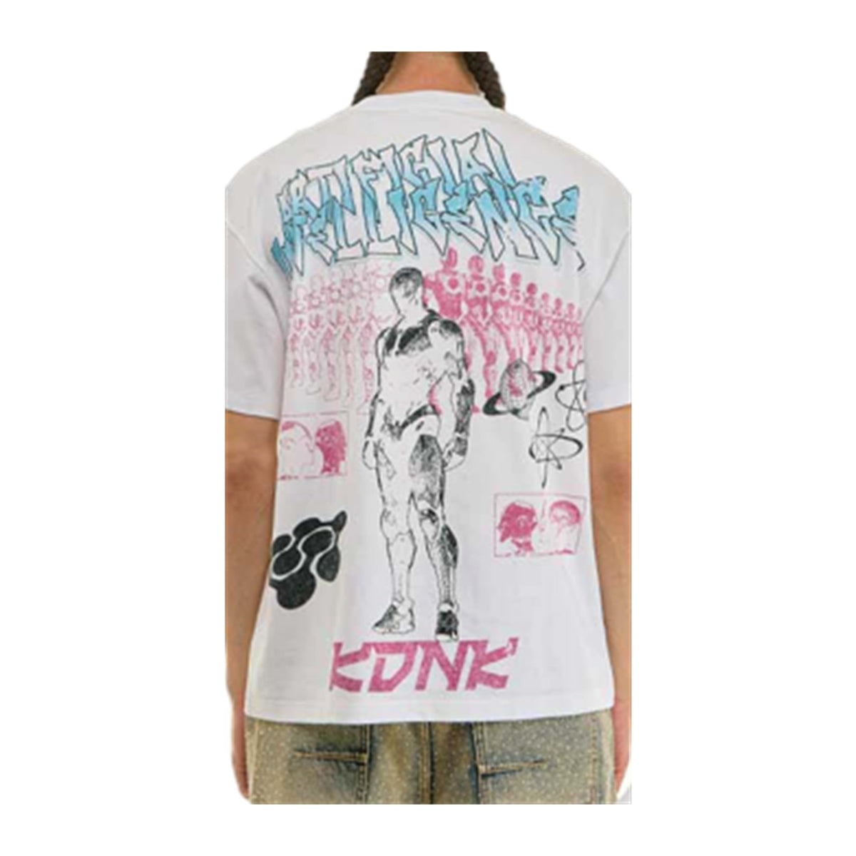 KDNK "Cyborg" Tee — White — KDNK — view 3
