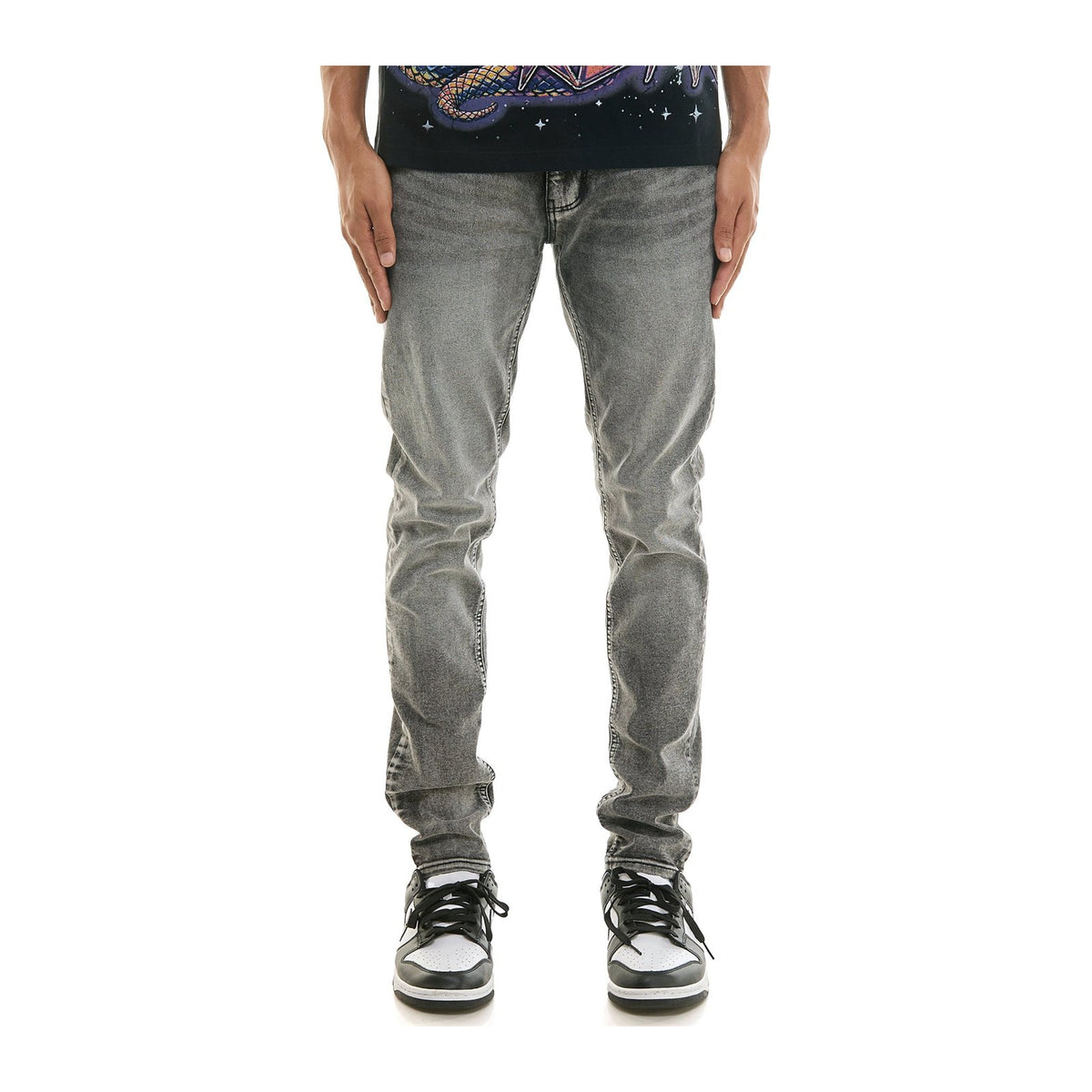 KDNK Everyday Skinny Jean — Medium Grey — KDNK — view 2