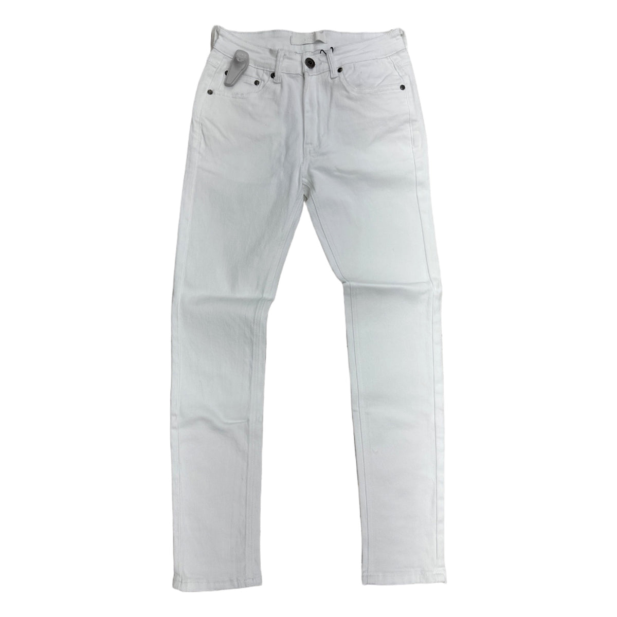 kdnk sk201 skinny flare jean white