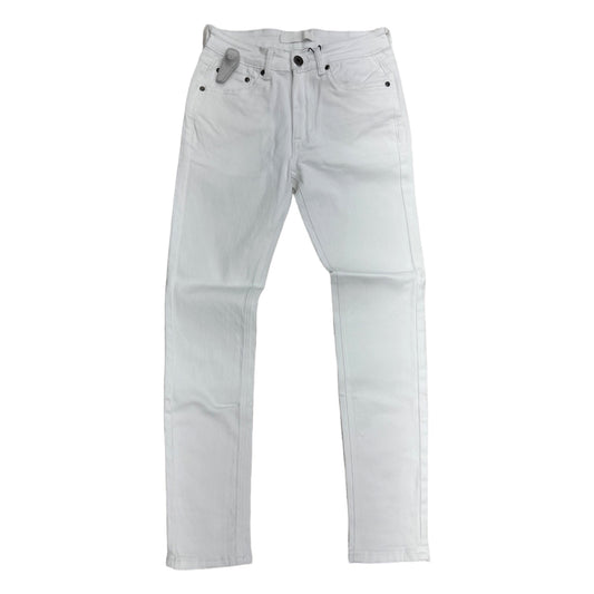kdnk sk201 skinny flare jean white