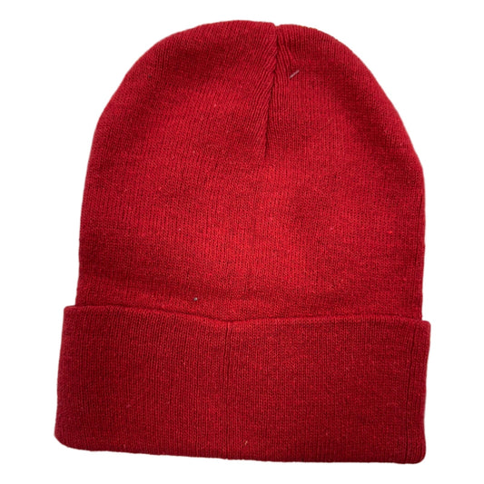 mazaj red beenie plain
