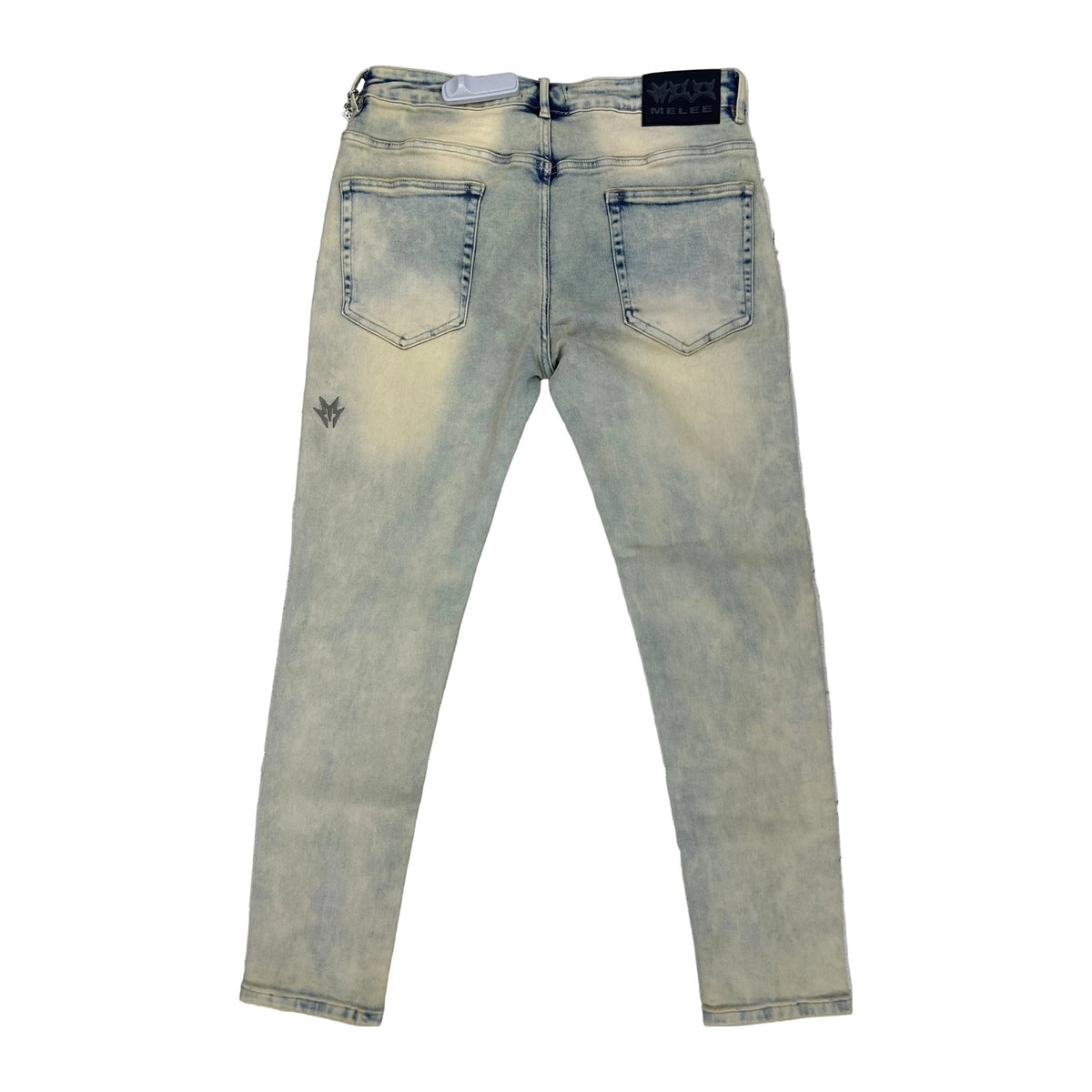 Melee "Hannibal" Stacked Jean — Split Blue Wash — view 2