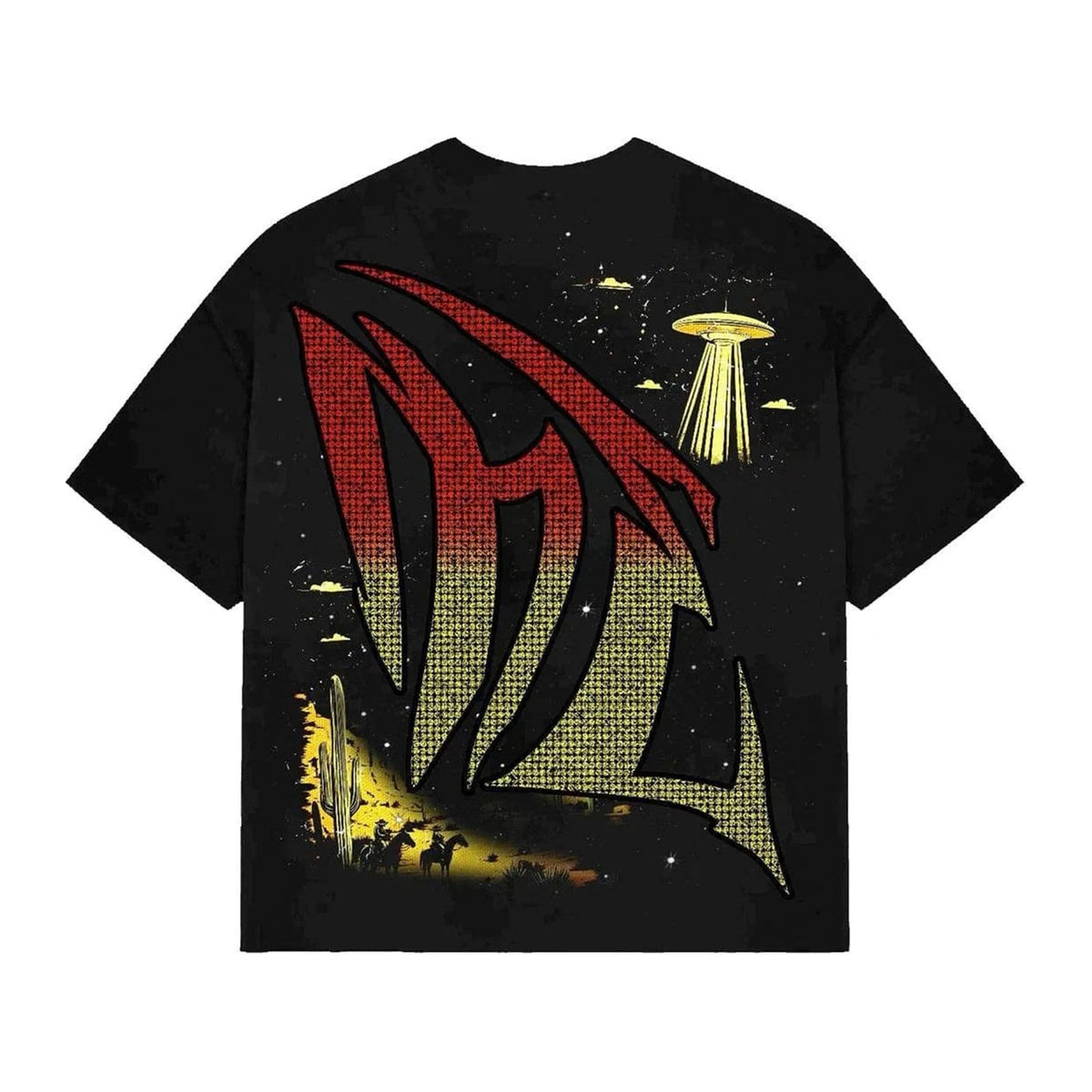 Mixed Emotion Alien Cowboy Tee — Black — Mixed Emotion — view 3