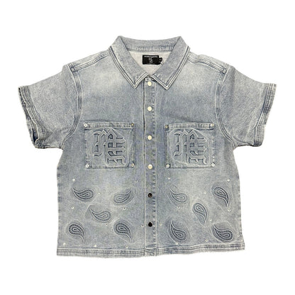 Mixed Emotion Jean Shirt — Blue — Mixed Emotion — view 2