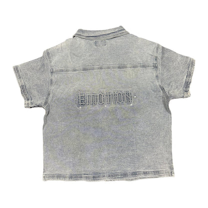 Mixed Emotion Jean Shirt — Blue — Mixed Emotion — view 3