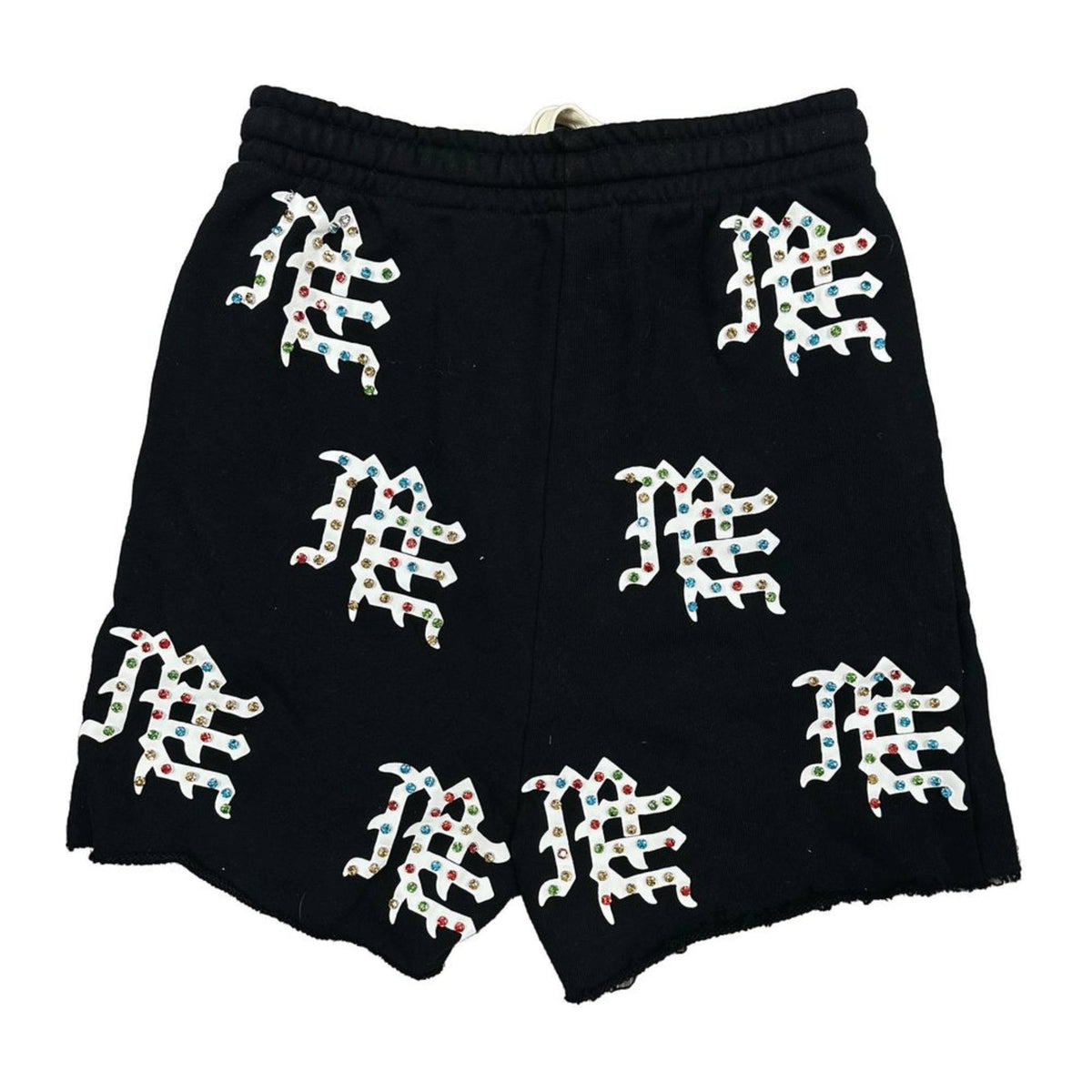 Mixed Emotion MF Rhinestone Shorts — Black — Mixed Emotion — view 3