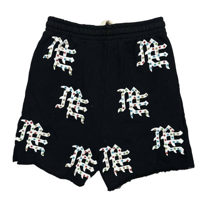 Mixed Emotion MF Rhinestone Shorts — Black — Mixed Emotion — view 3