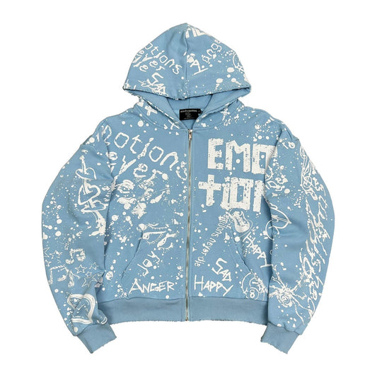 Mixed Emotion Sky Blue Hoodie — Mixed Emotion — view 2