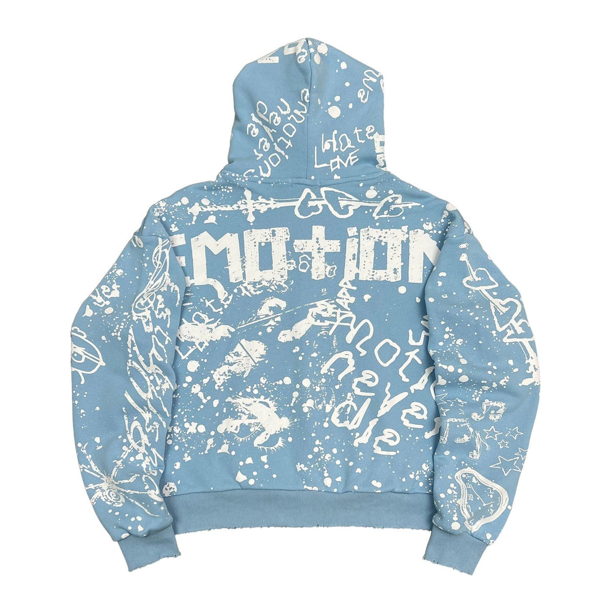 Mixed Emotion Sky Blue Hoodie — Mixed Emotion — view 3