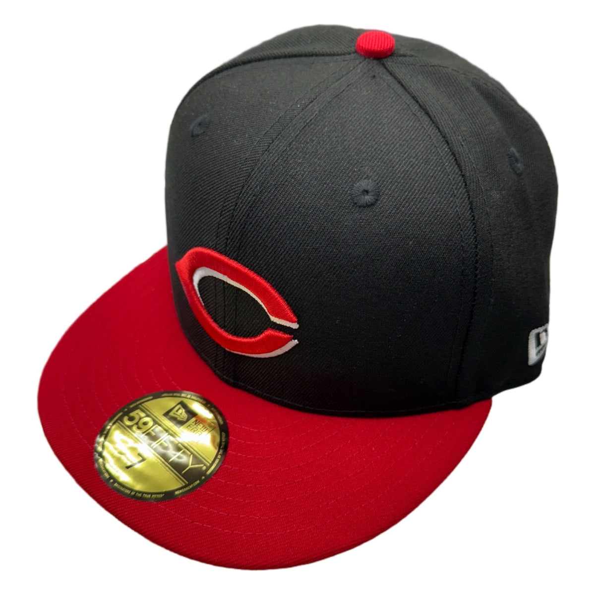 New Era Cincinnati Reds Authentic Collection 59FIFTY Fitted — Black/Red — view 2