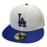 New Era Los Angeles Dodgers 59FIFTY Fitted — Chrome White/Royal