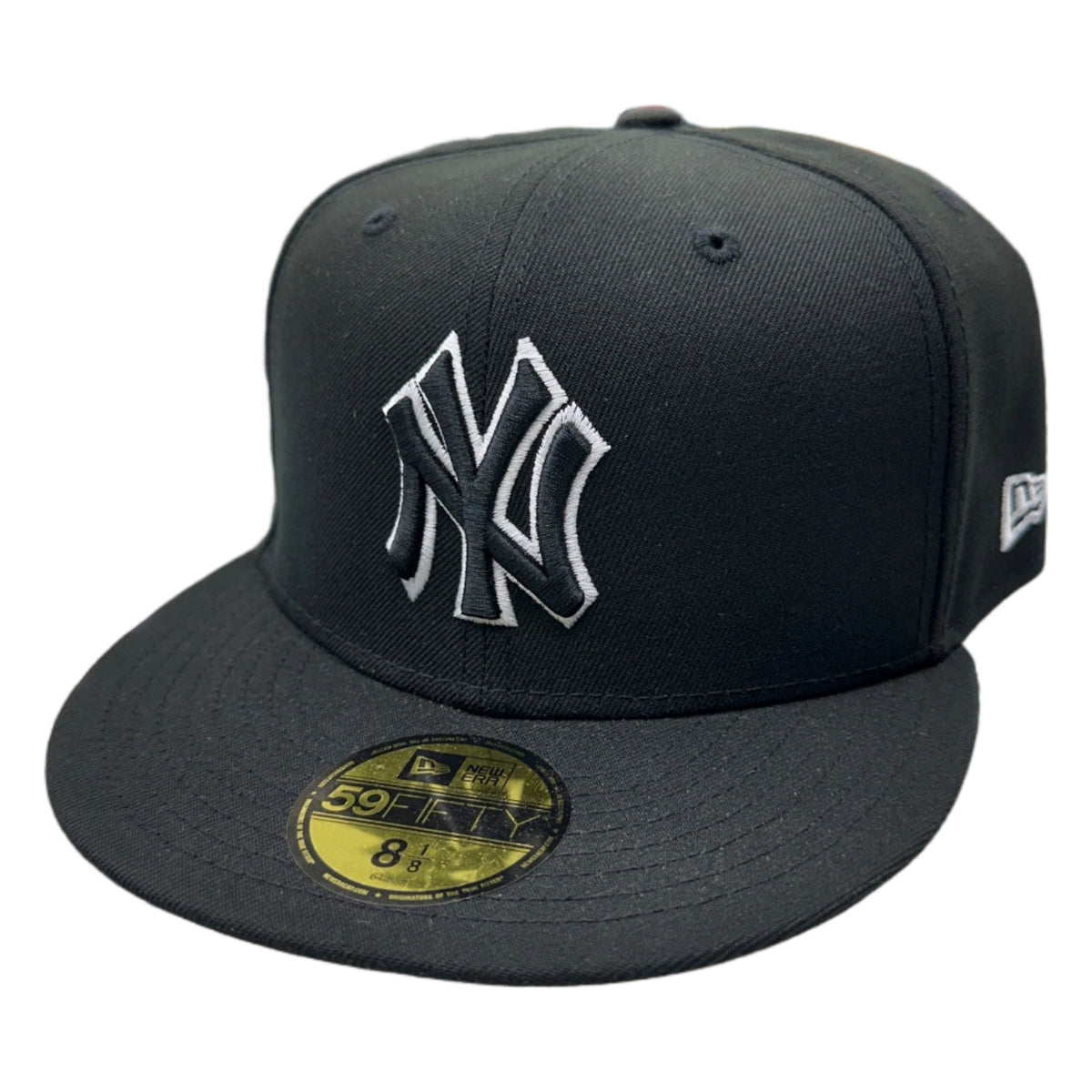 New Era New York Yankees 59FIFTY Fitted — Black/White Outline